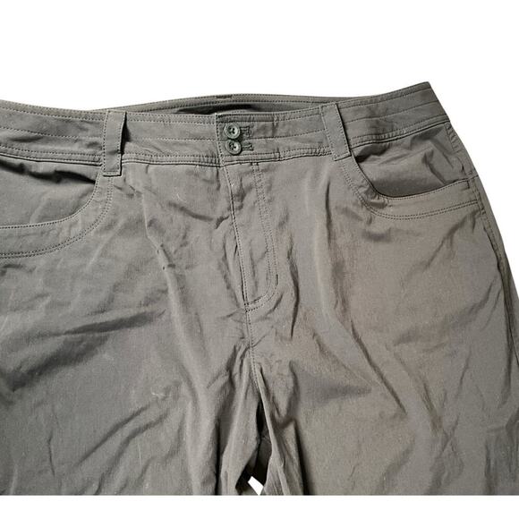 Eddie Bauer Black Women's Size 14 Outdoors Pants Zip Back Pockets Snap Bottoms - Picture 6 of 11